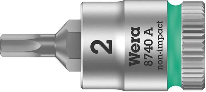 Wera Schraubendrehereinsatz 1/4 Zoll Innen 6-kant mit Haltefunktion 2x28mm