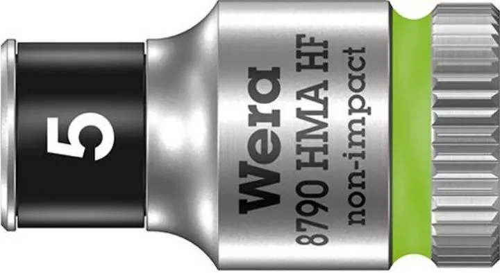 Wera Steckschlüsseleinsatz mit Haltefunktion 6-kant lang 1/4 Zoll 5 mm