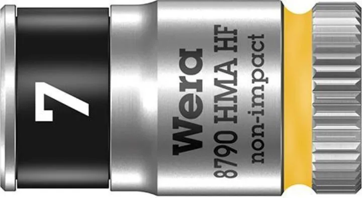 Wera Steckschlüsseleinsatz mit Haltefunktion 6-kant lang 1/4 Zoll 7 mm