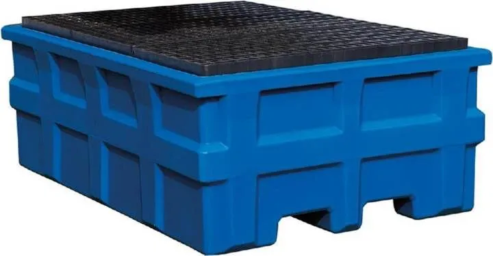 Asecos IBC Station PE mit PE Gitterrost 1980 x 1370 x 690 mm