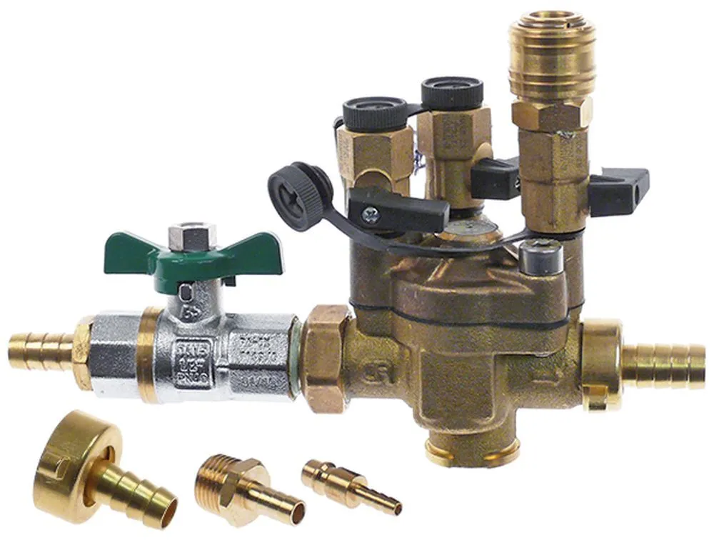 Adapter für Reinigung mit Absperrventil und Rohrtrenner