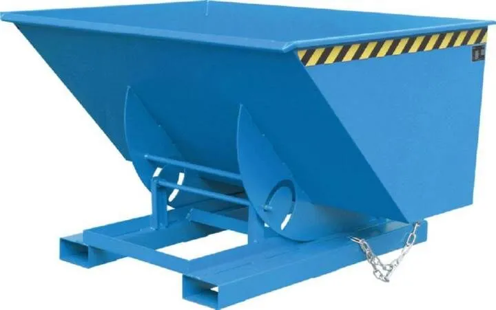 Bauer Kippbehälter mit Abrollsystem Typ AK 50 RAL 5012