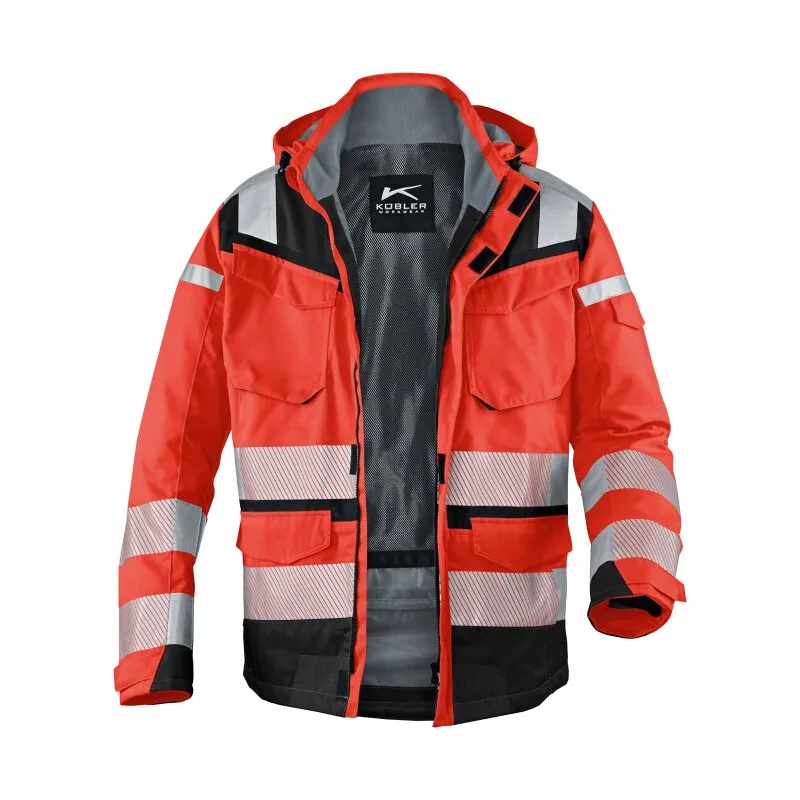 Kübler Wetterjacke REFLECTIQ SYMPATEX PSA 2 warnrot/schwarz Gr. XL