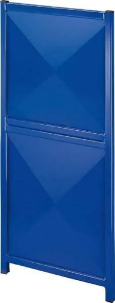 TTS Trennwandgitter Wand Element 1500mm grau Kombi Blech Blech