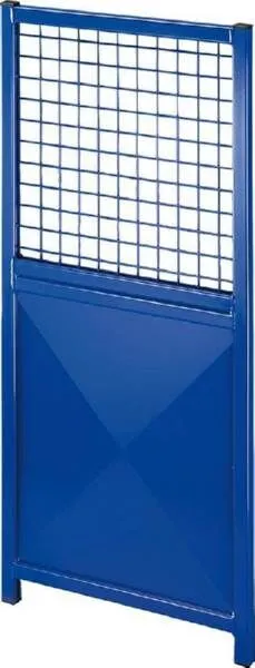 TTS Trennwandgitter Wand Element 1500 mm grau Kombi Draht Blech